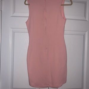 Pale pink slimming dress